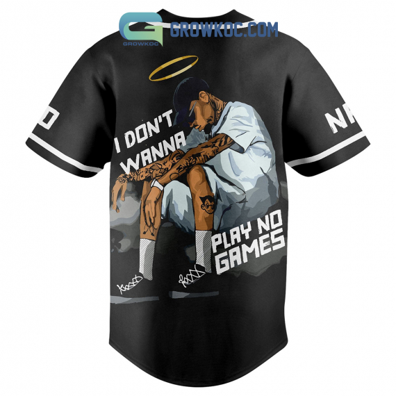 Chris Brown Play No Games Personalized Baseball Jersey